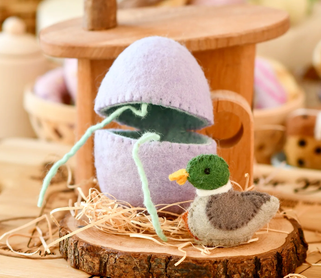 Felt Surprise Egg - Duck Inside