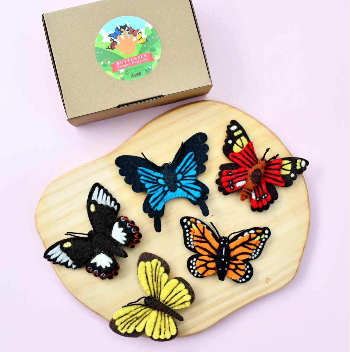 Felt Butterflies Finger Puppet