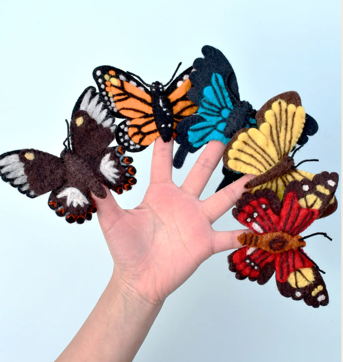 Felt Butterflies Finger Puppet