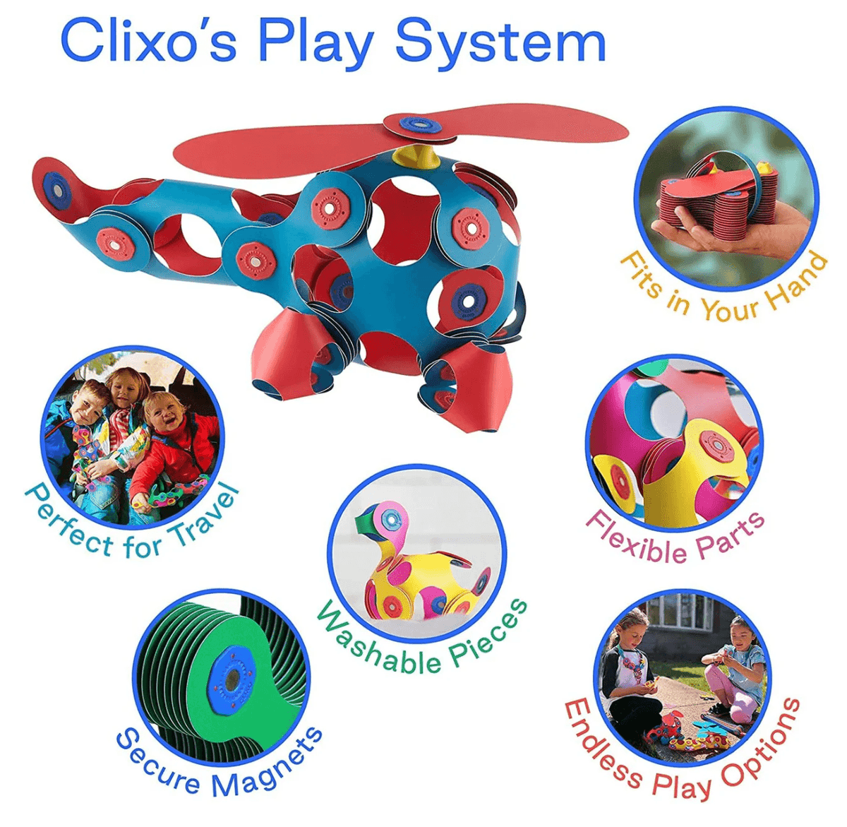 Clixo - Magnetic Super Rainbow (60pcs)