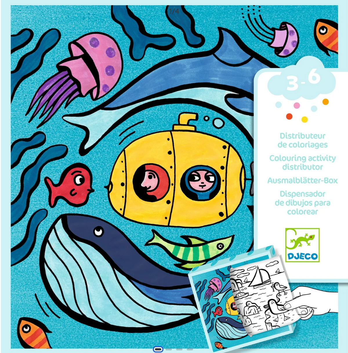 Djeco // Ocean Colouring Activity Dispenser