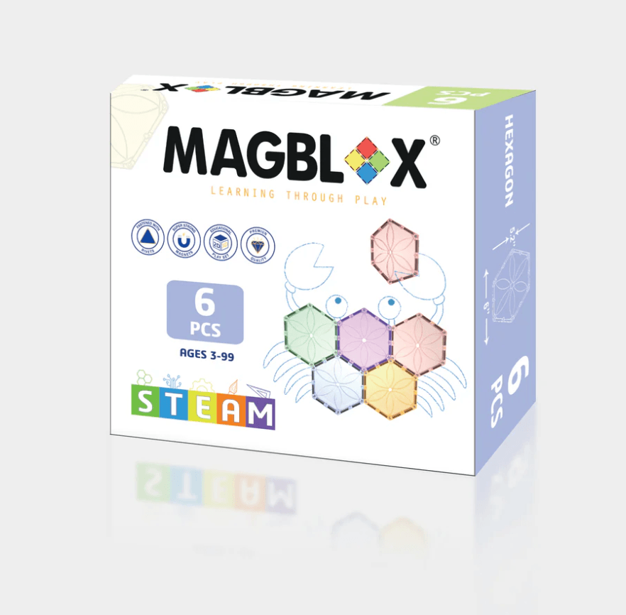 Magblox //  Hexagon Pastel Pack (6pcs)