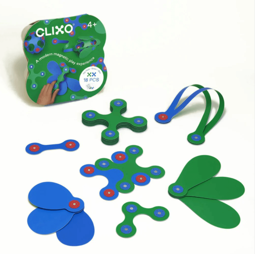 Clixo - Itsy Magnetic Pack in Green &amp; Blue