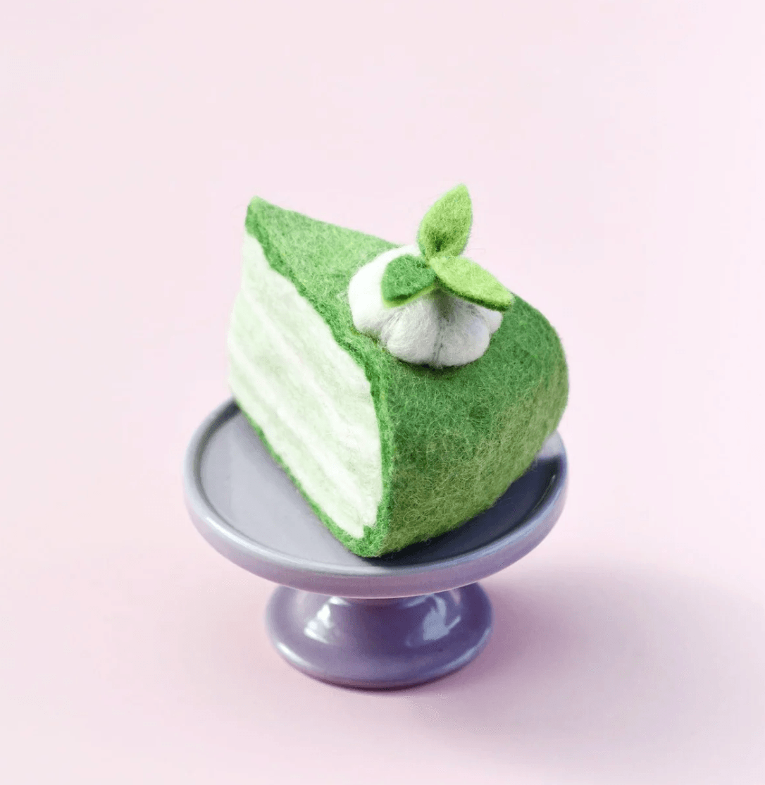 Tara Treasures // Felt Key Lime Cake Slice