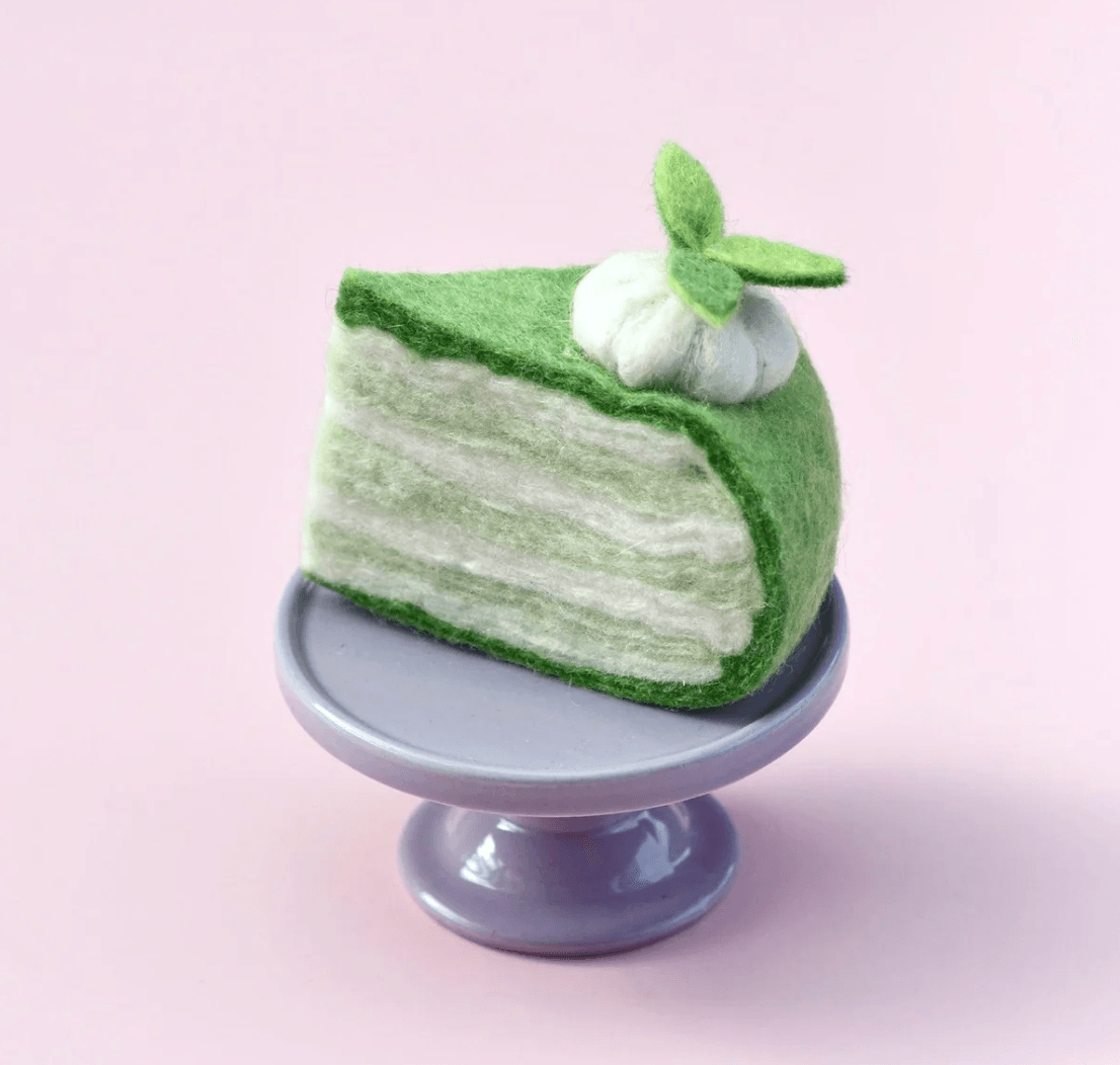 Tara Treasures // Felt Key Lime Cake Slice