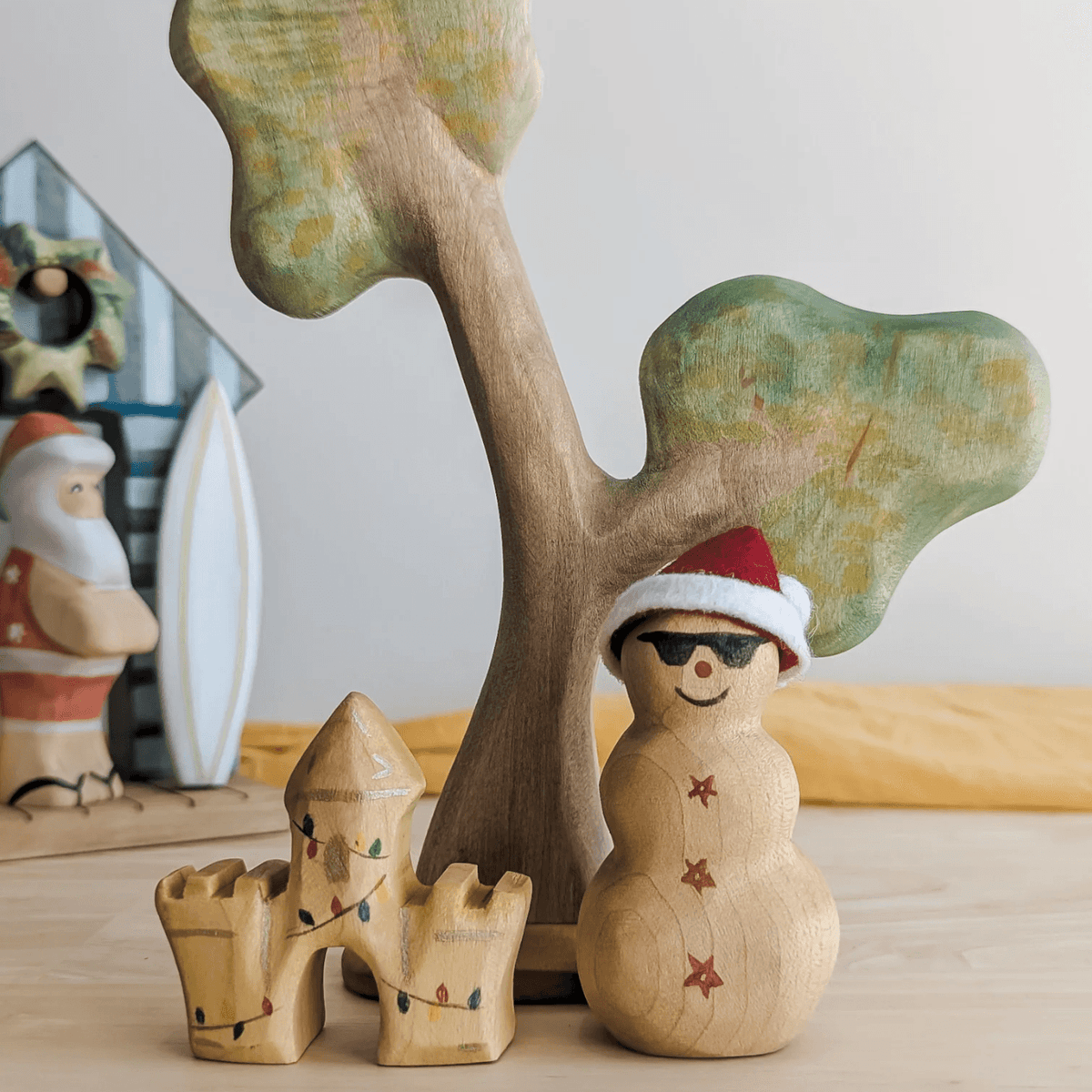 NOM // Wooden Sand Snowman ** Pre-Order Late Nov Delivery **