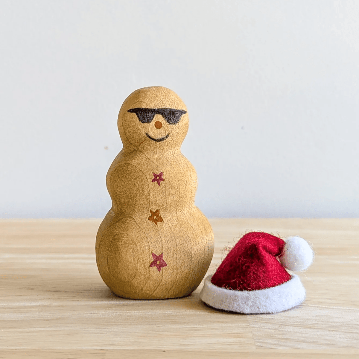 NOM // Wooden Sand Snowman ** Pre-Order Late Nov Delivery **