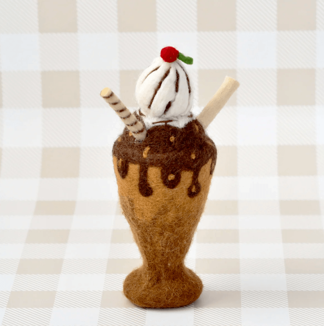 Tara Treasures // Felt Chocolate Milk Shake Play Food