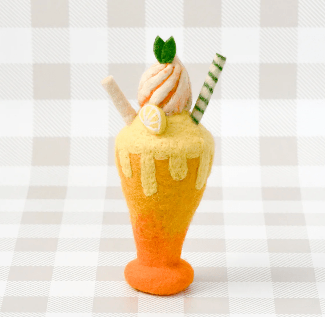 Tara Treasures // Felt Mango Milk Shake Play Food