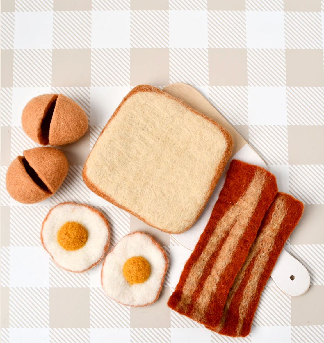 Felt Bacon And Eggs Breakfast Set