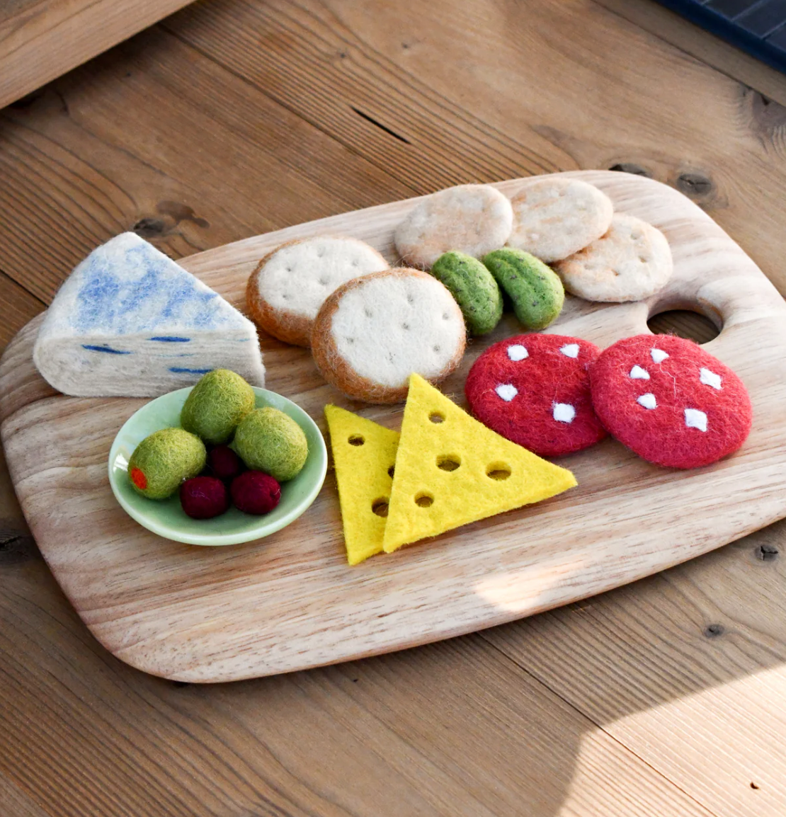 Felt Charcuterie Cheese Platter Play Food Set