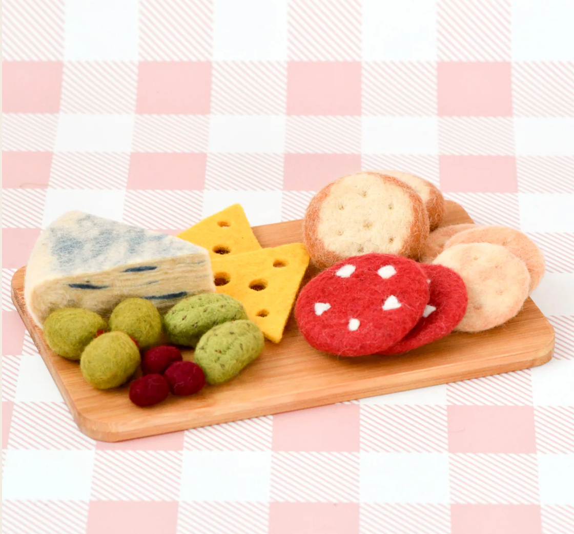 Felt Charcuterie Cheese Platter Play Food Set