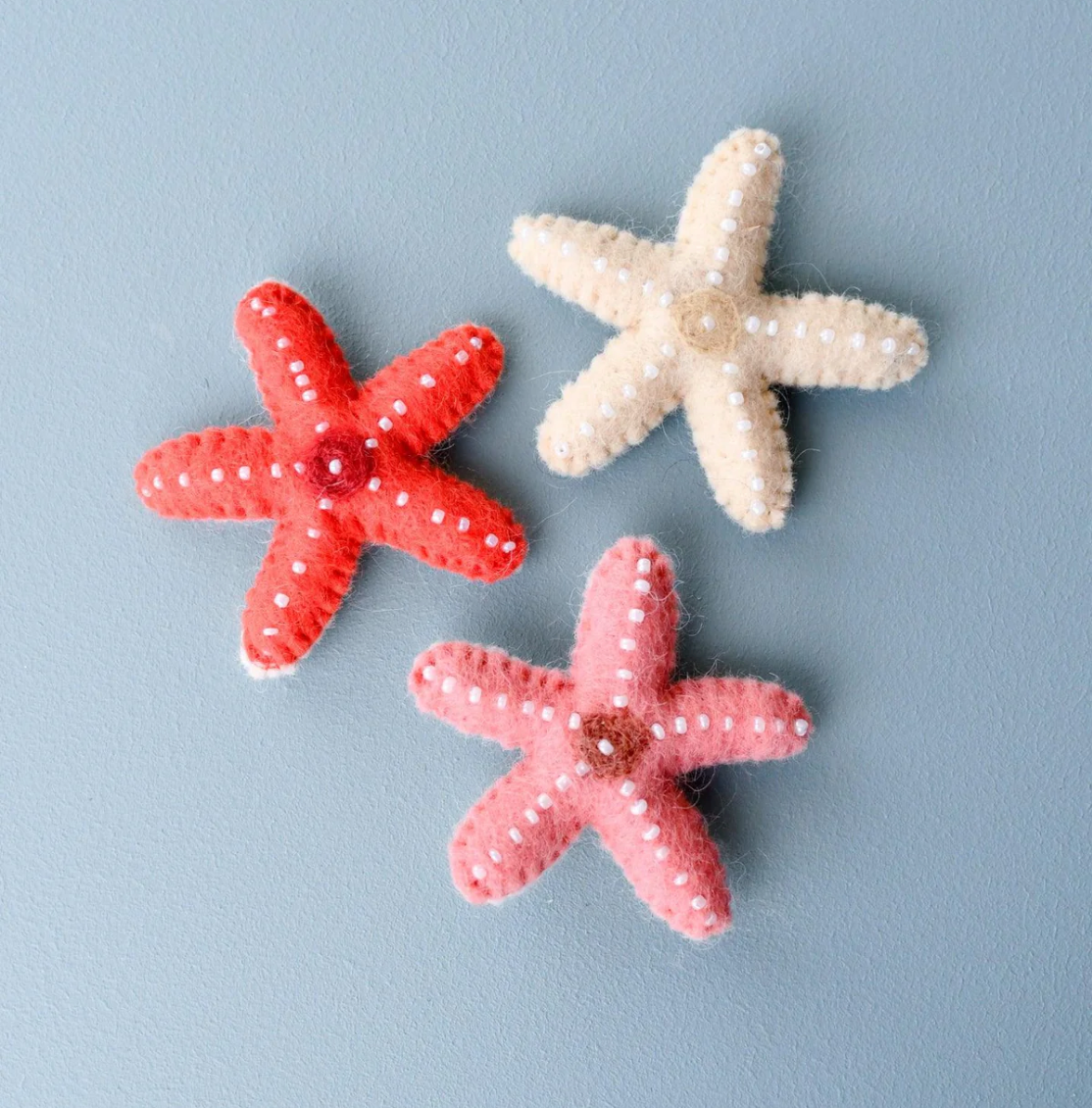 Felt Starfish (Set of 3)