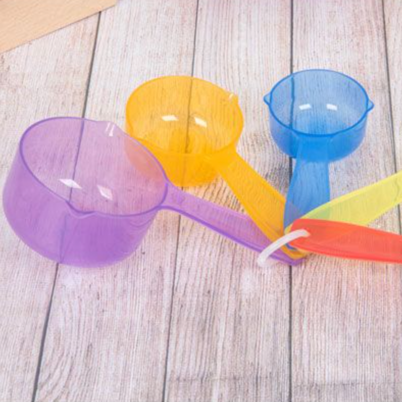 TickIt //Translucent Colour Measuring Cups Pack of 5