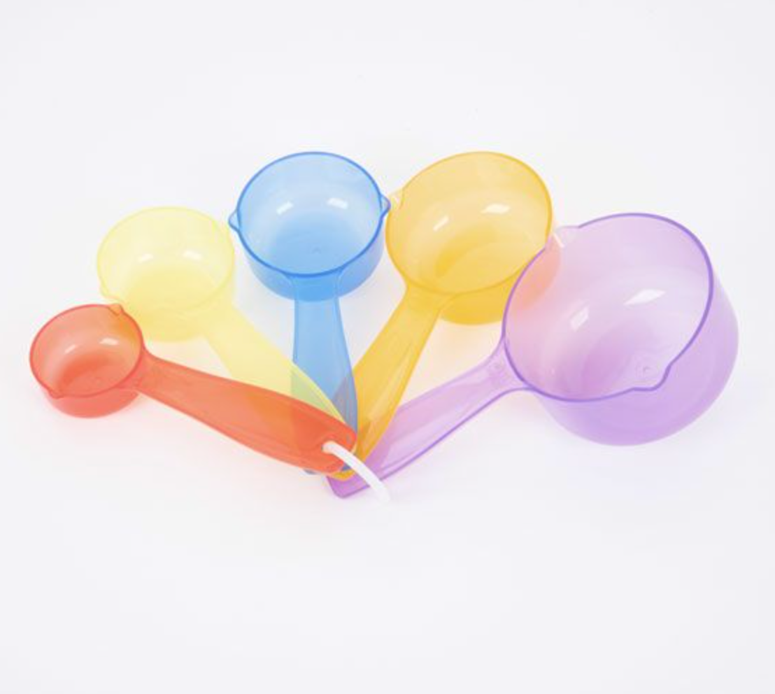 TickIt //Translucent Colour Measuring Cups Pack of 5