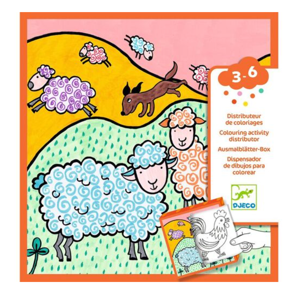 Djeco // Farm Colouring Activity Dispenser