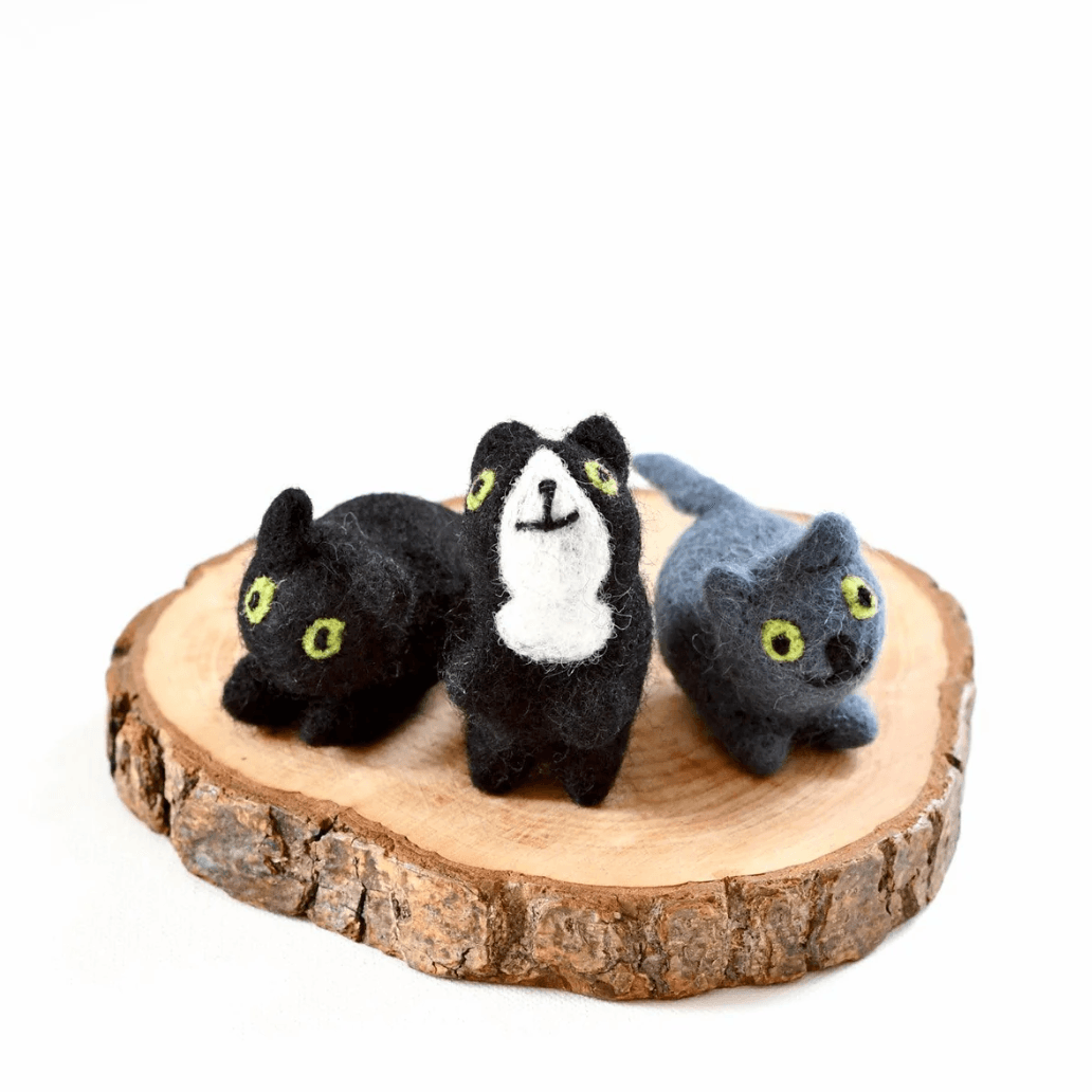 Felt Cats // 3 Cats