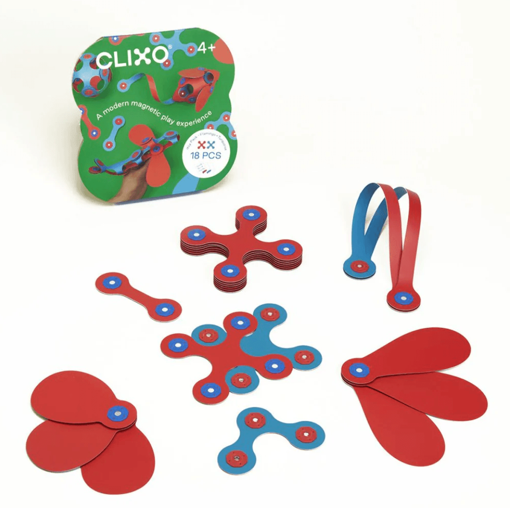 Clixo - Itsy Magnetic Pack in Flamingo &amp; Turquoise