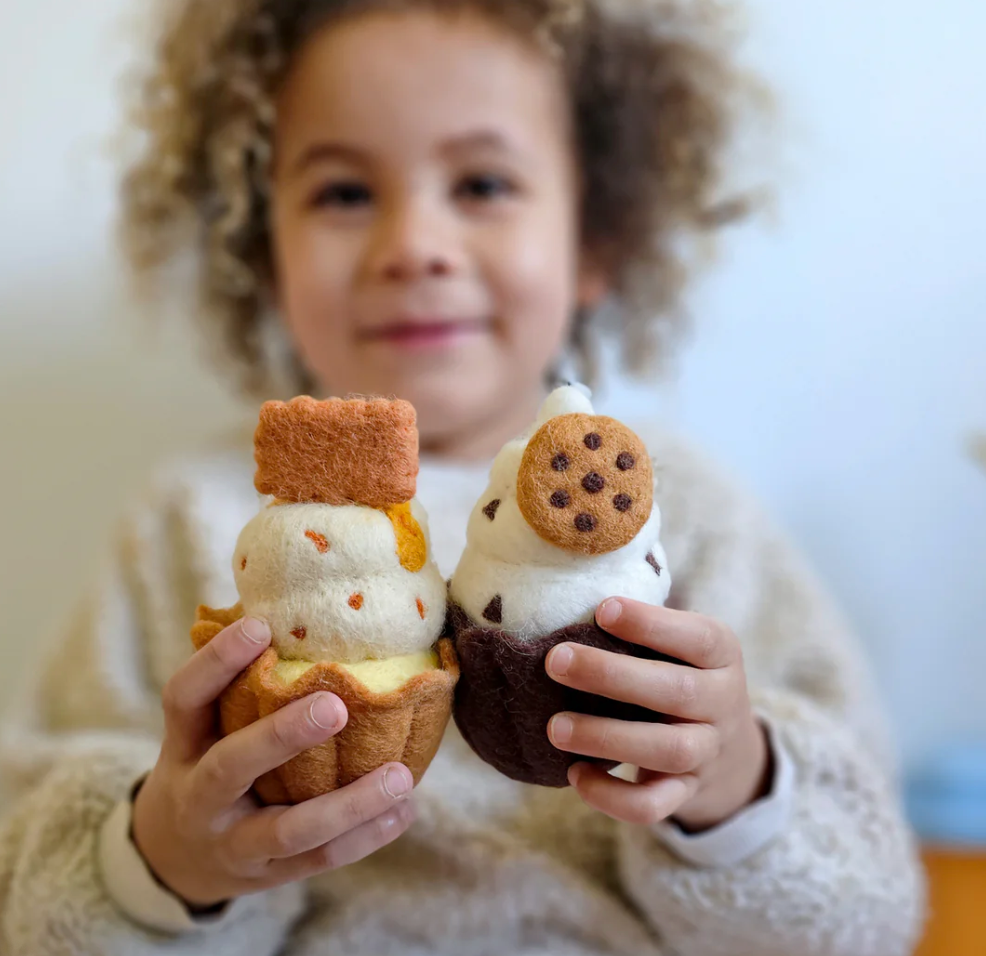 Felt Giant Biscoff Cupcake