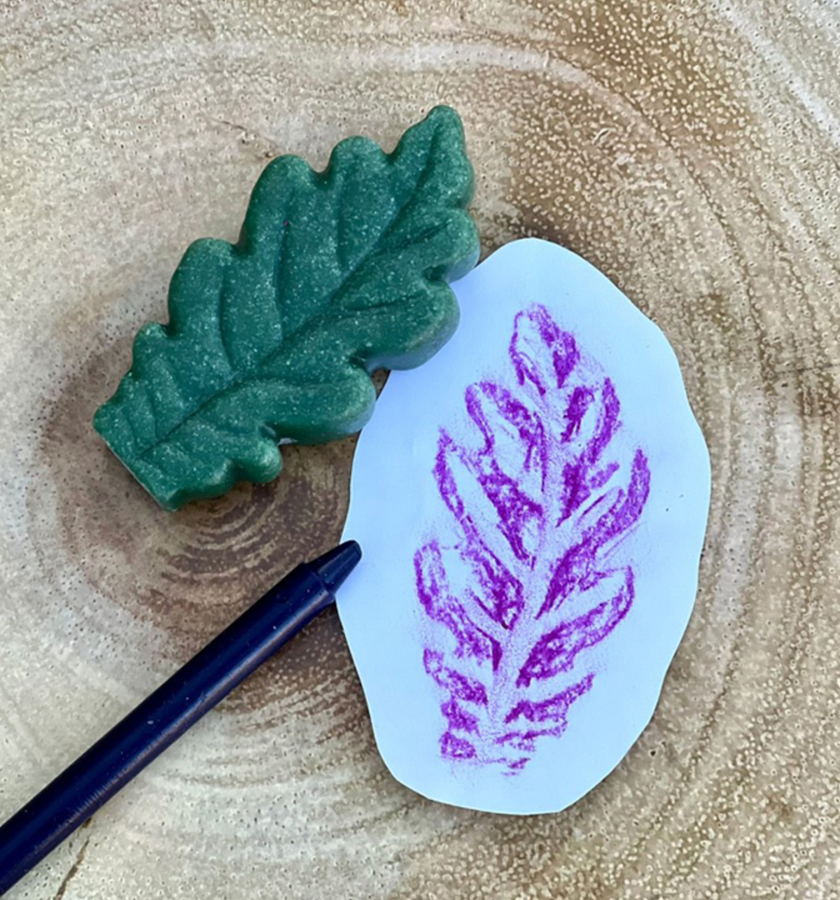 Yellow Door // Sensory Play Stones - Leaves