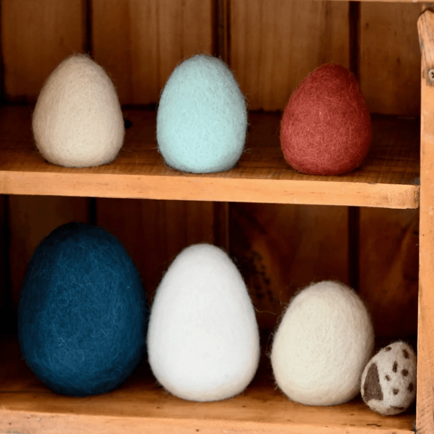 The Curated Parcel - Felt Eggs (7 Types of Poultry Eggs) 