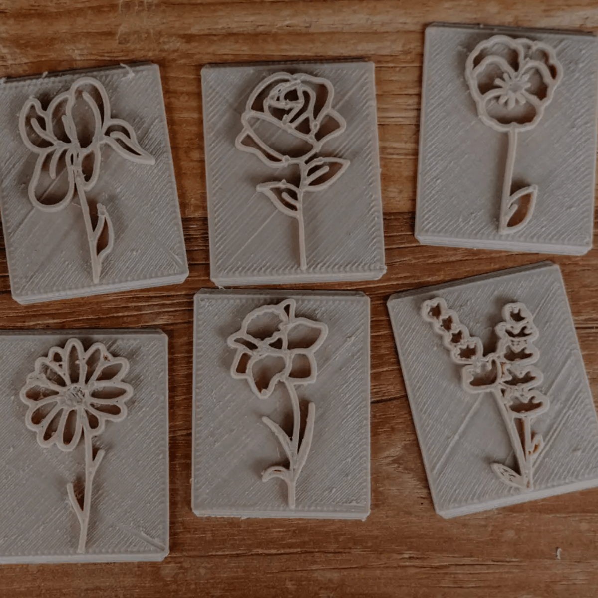 The Curated Parcel - Eco Cutter -Flower Eco Stamp Set (No Handle) 