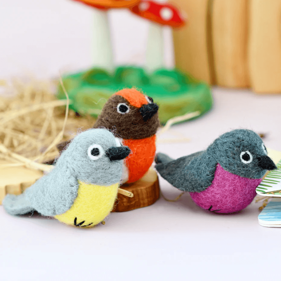 The Curated Parcel - Felt Australian Robins 