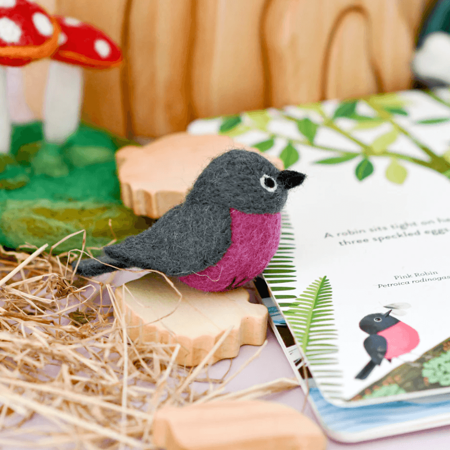 The Curated Parcel - Felt Australian Robins 