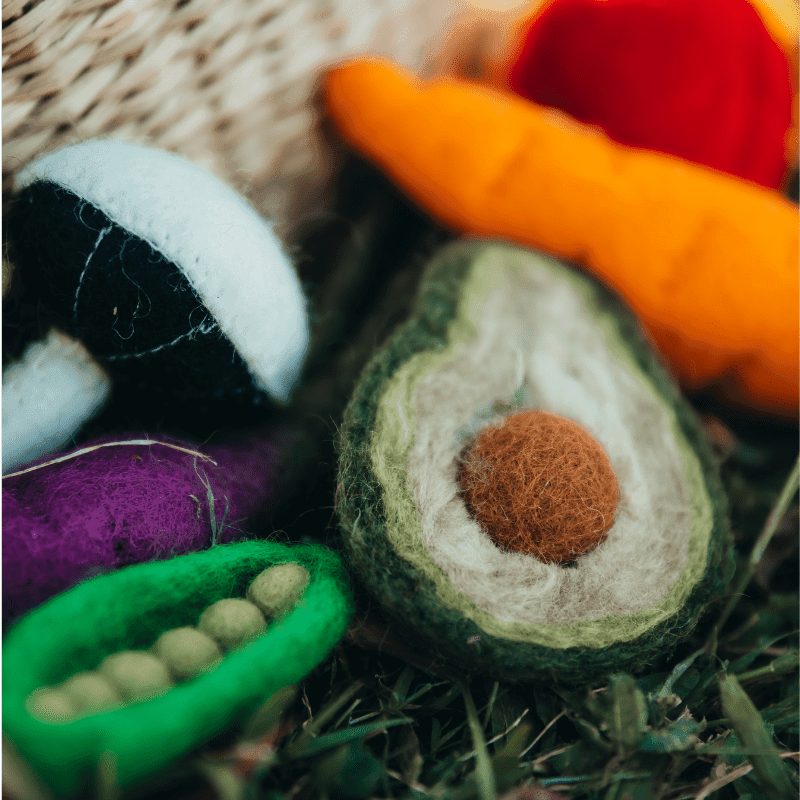 The Curated Parcel - Felt Vegetables &amp; Fruits Set A 