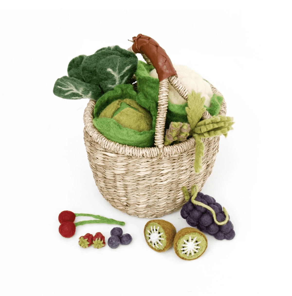 The Curated Parcel - Felt Vegetables &amp; Fruits Set C 