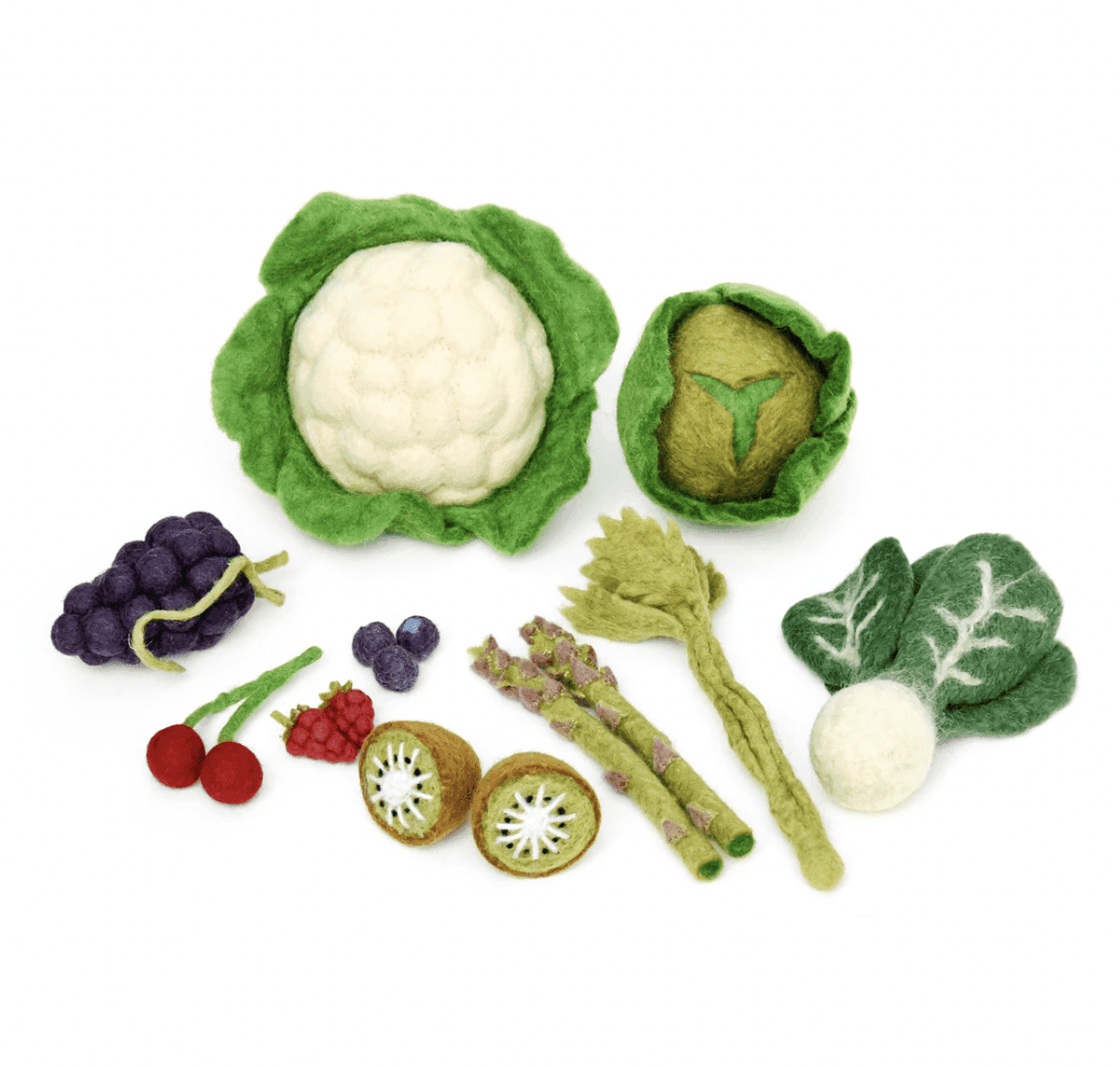 The Curated Parcel - Felt Vegetables &amp; Fruits Set C 