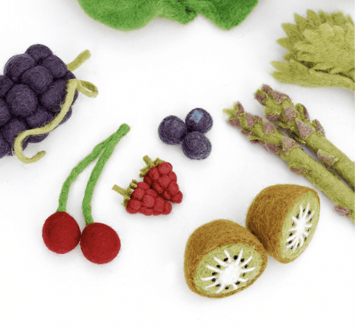 The Curated Parcel - Felt Vegetables &amp; Fruits Set C 