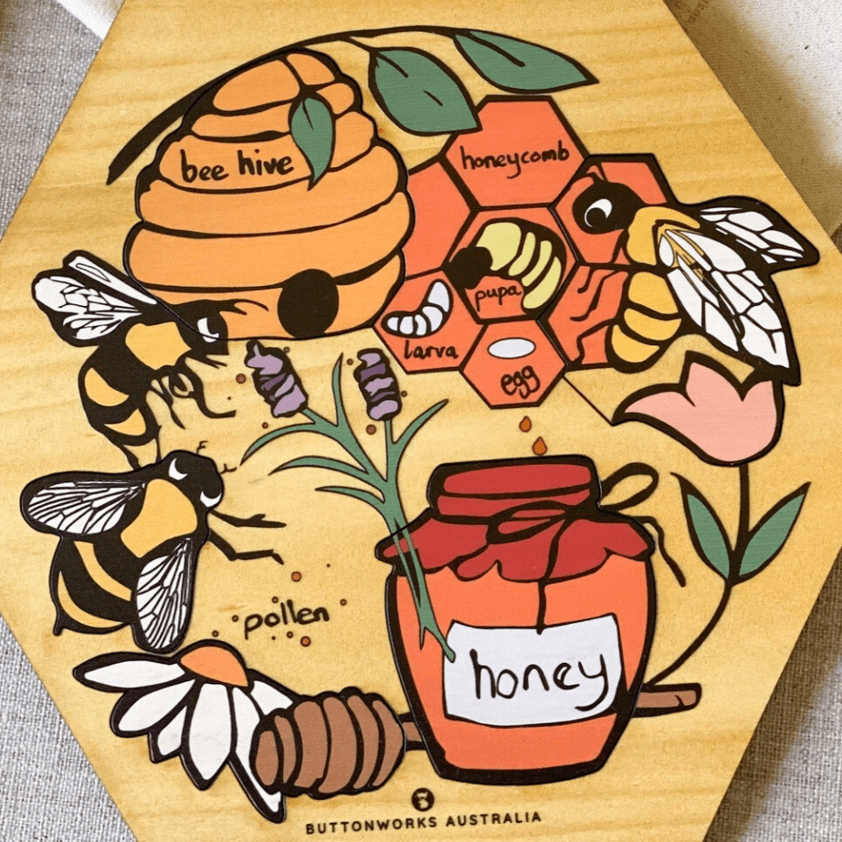 The Curated Parcel - Honey Bee Cycle Puzzle 