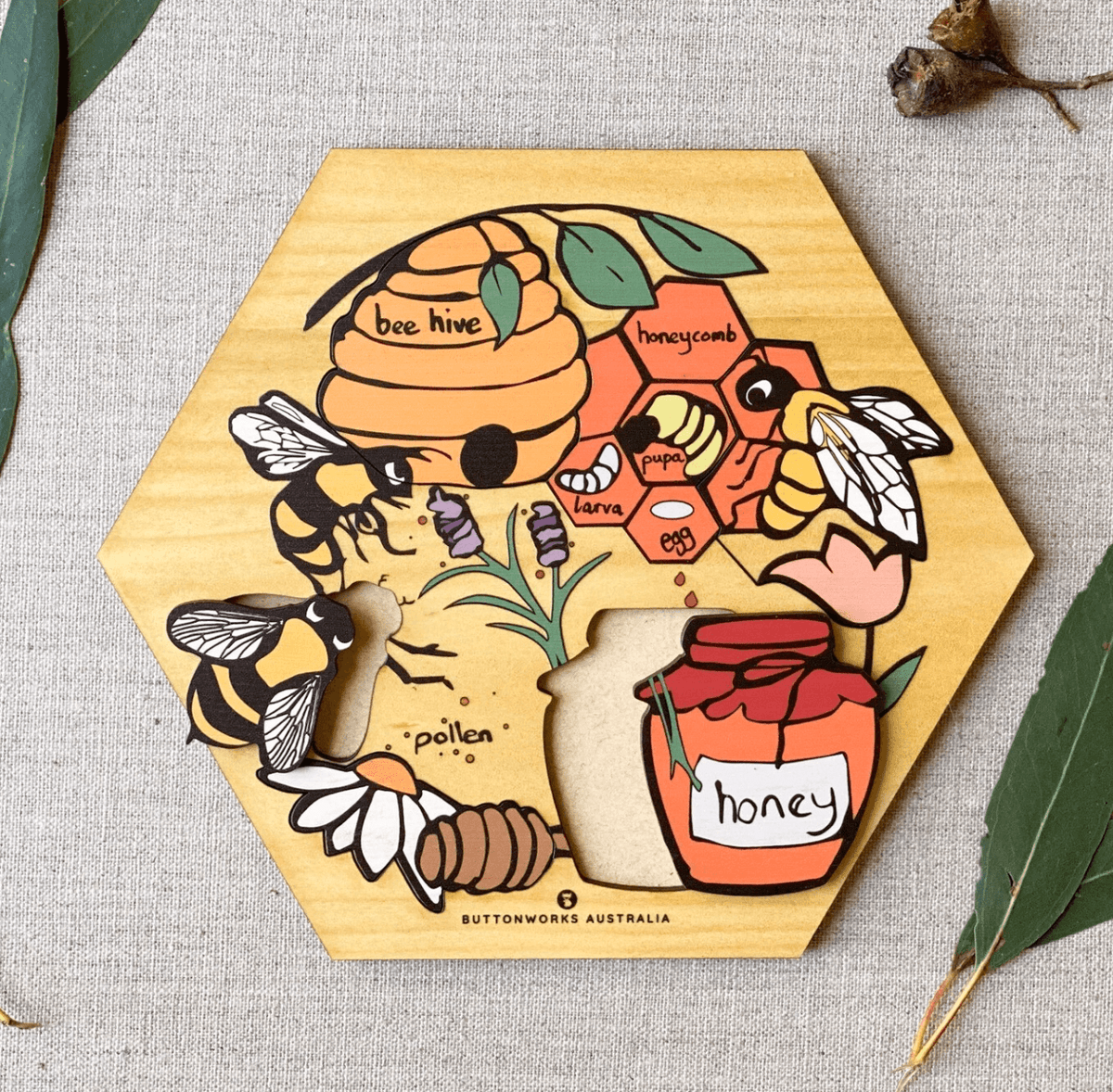 The Curated Parcel - Honey Bee Cycle Puzzle 